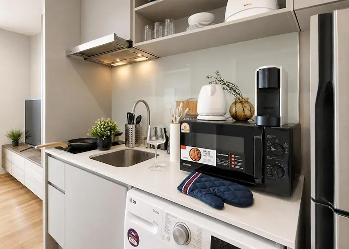 Contemporary Stylish 1br - Ultra Fast Wifi - Silom * 曼谷